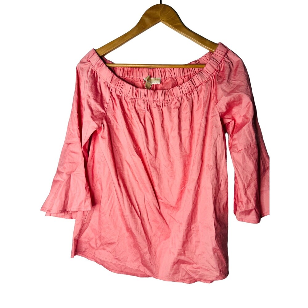 michael kors off the shoulder top pink NWT $98